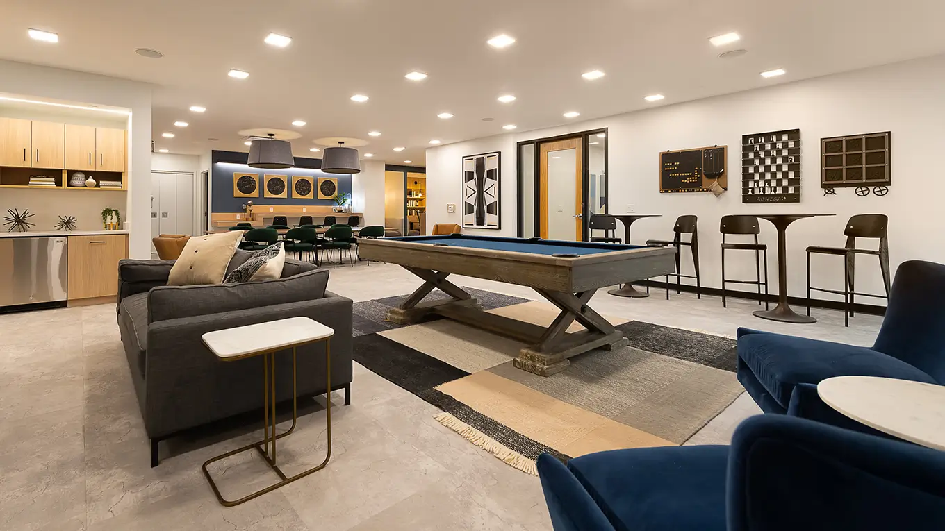clubhouse featuring a pool table